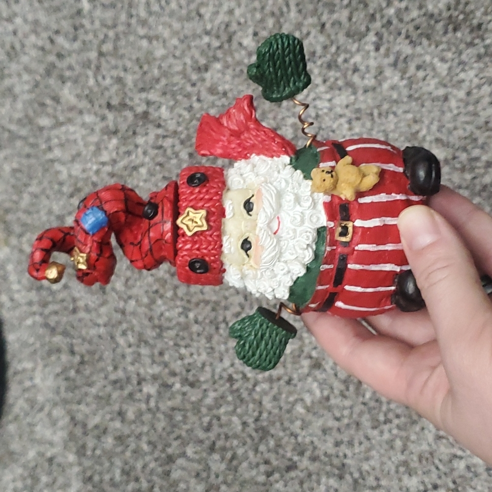 Santa candle holder in hat